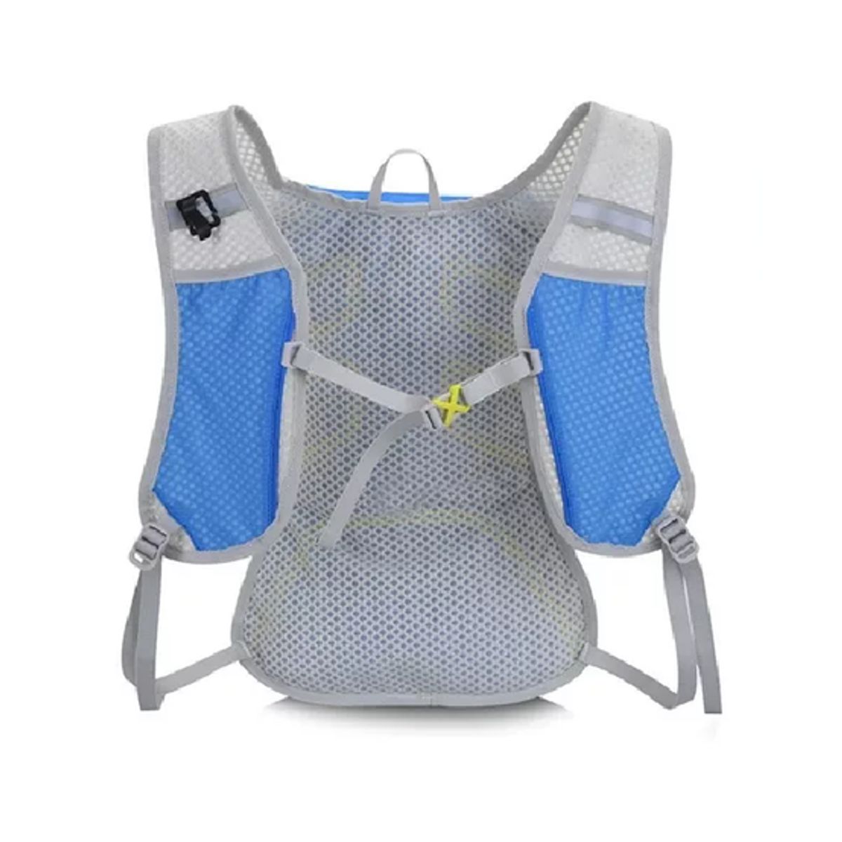 GENERICO - Mochila ultraligera outdoor trekking running + bolsa agua azul