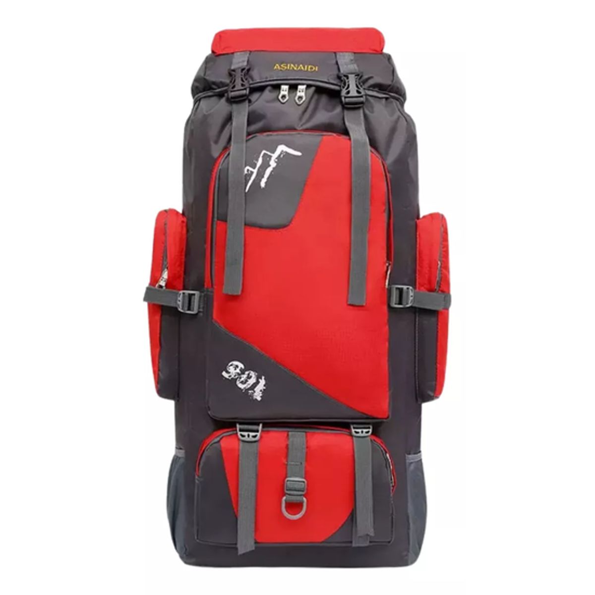 GENERICO - Mochila impermeable de 90L color rojo
