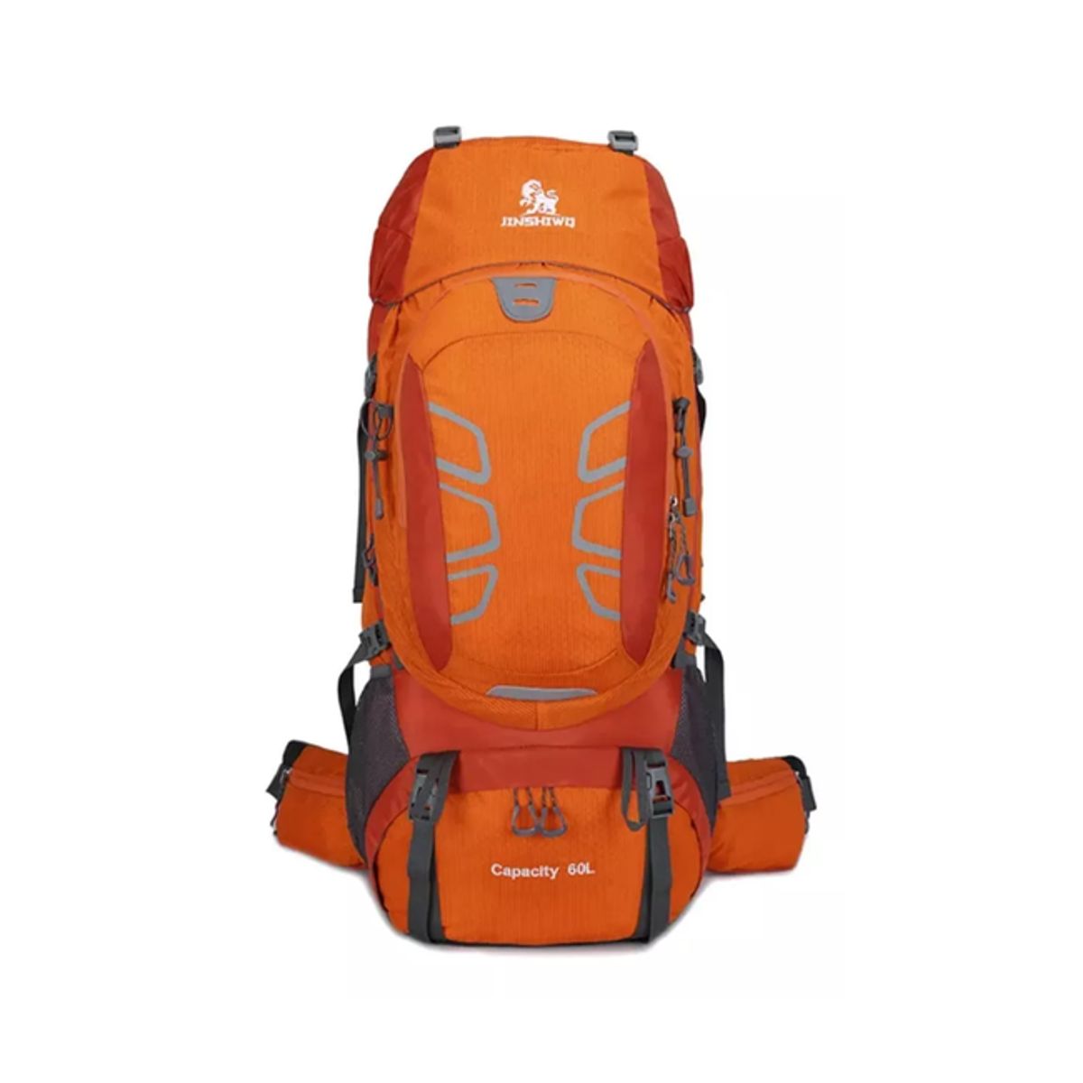 GENERICO - Mochila impermeable 60L color naranja