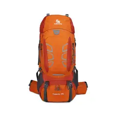GENERICO - Mochila impermeable 60L color naranja