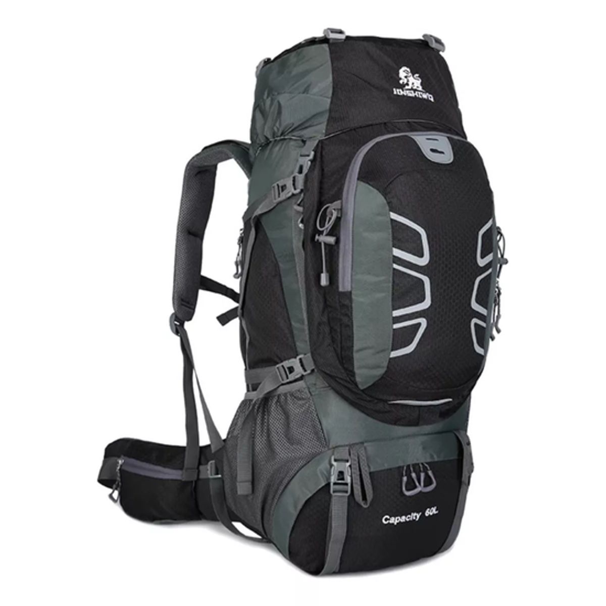 GENERICO - Mochila impermeable 60L color negro