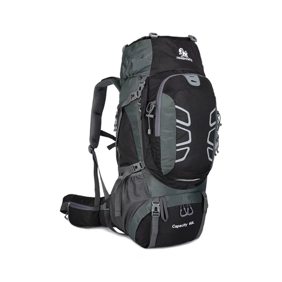GENERICO - Mochila impermeable 60L color negro