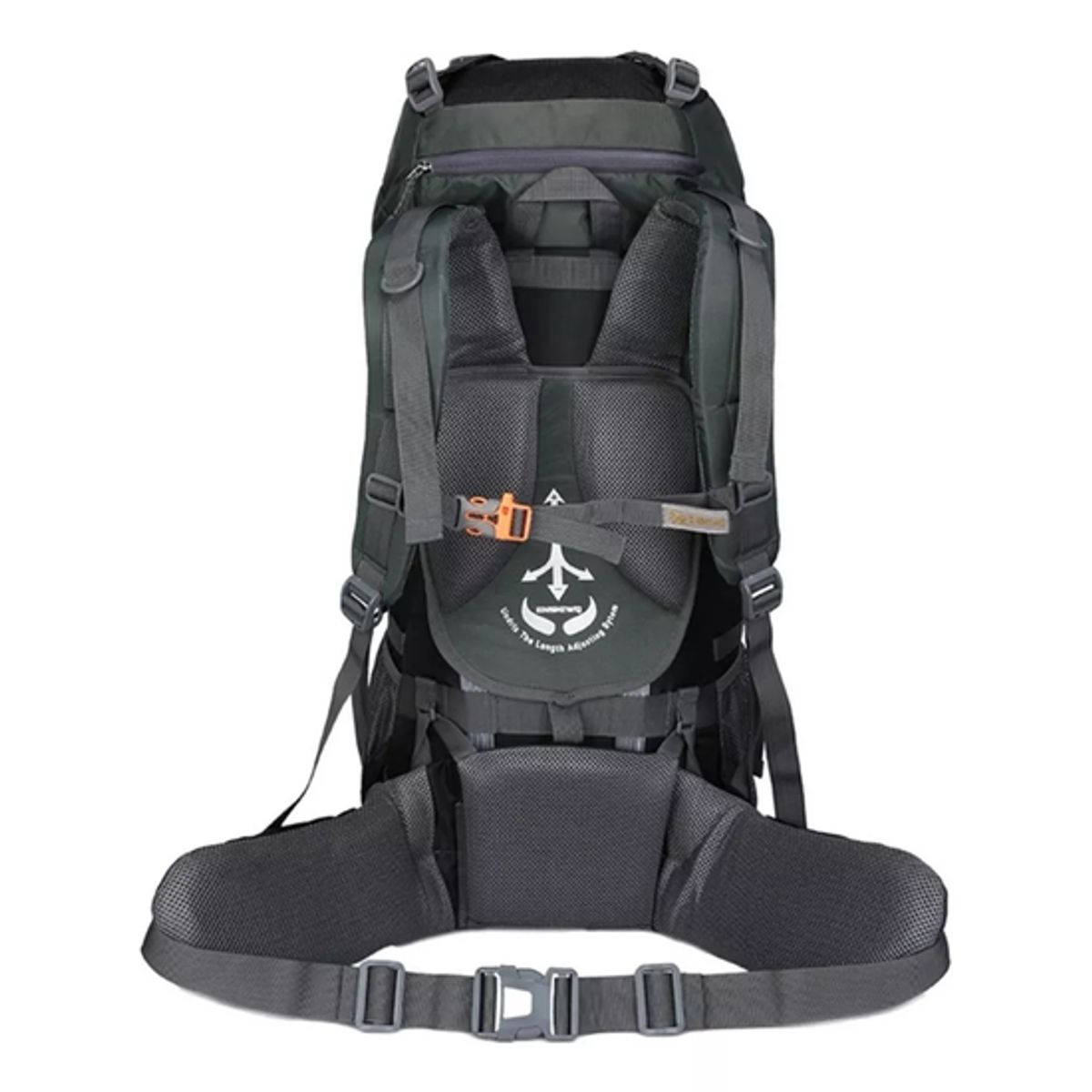 GENERICO - Mochila impermeable 60L color negro