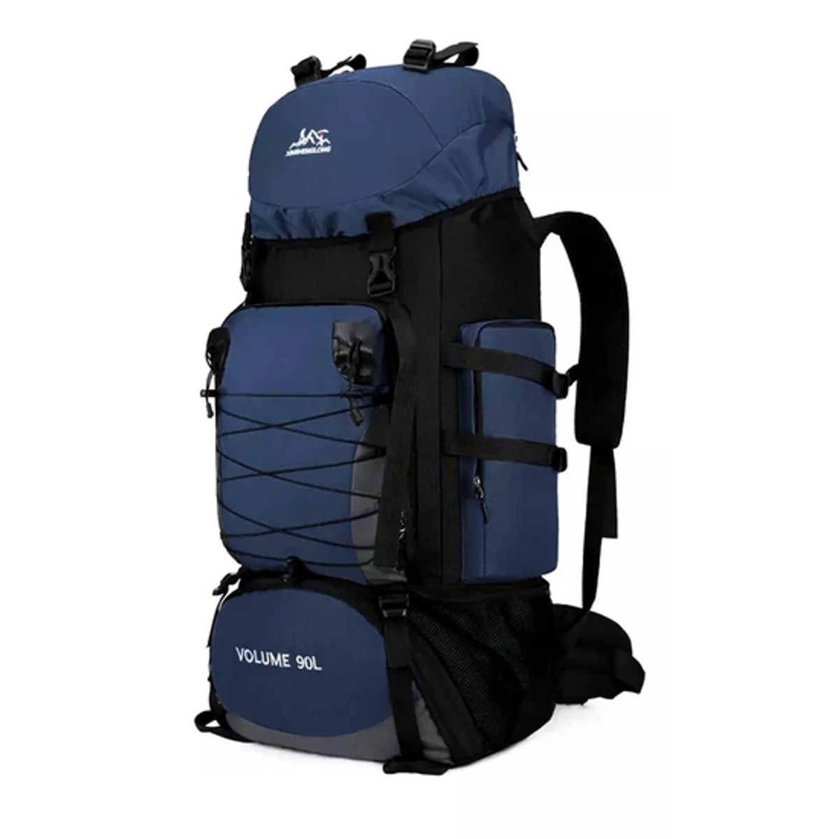 GENERICO - Mochila 90L camping outdoor trekking color azul oscuro