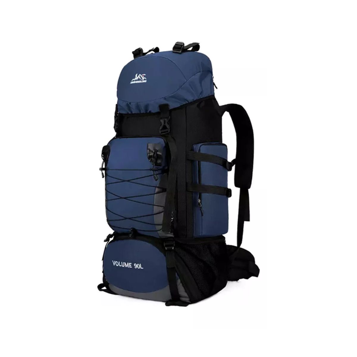 GENERICO - Mochila 90L camping outdoor trekking color azul oscuro