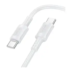 BOROFONE - Cable BX111 USB-C a USB-C 60W Blanco