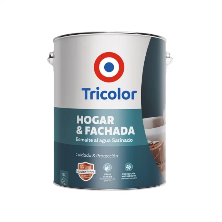 Esmalte al agua hogar y fachada satin blanco perfecto 1 gal