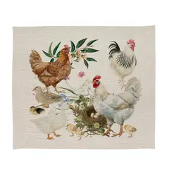 TUYO PRINT - Set 4 Individuales Linet Natural - Lolol