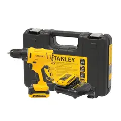 STANLEY - Taladro atornillador rotación 12V 2 baterías + Cargador SCD121S2K