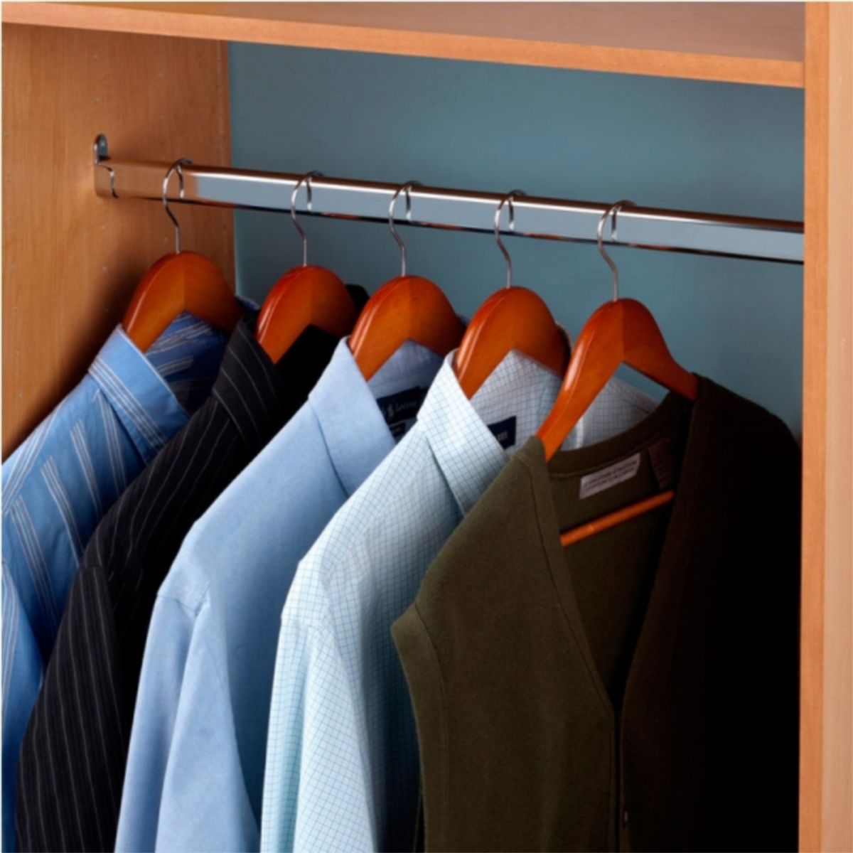 KUTZ - Barra closet cromada 3 mts ovalada