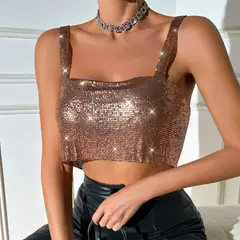 VELVET - Top Carolina Plateado Mujer