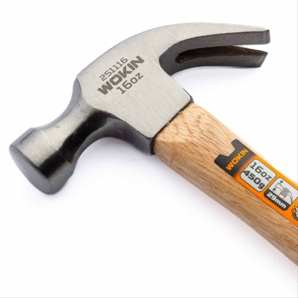 WOKIN - Martillo carpintero mango madera 16oz