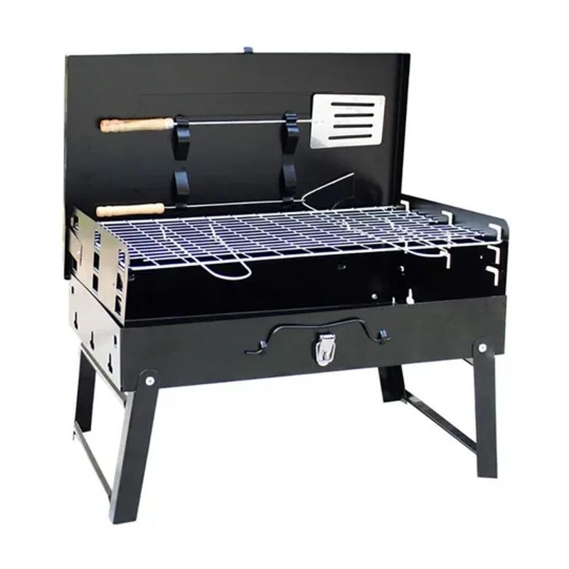 GENERICO - Parrilla asador de carbón plegable mini portátil para aire libre