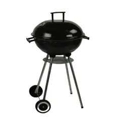 GENERICO - Parrilla redonda a carbón con ruedas muy práctica