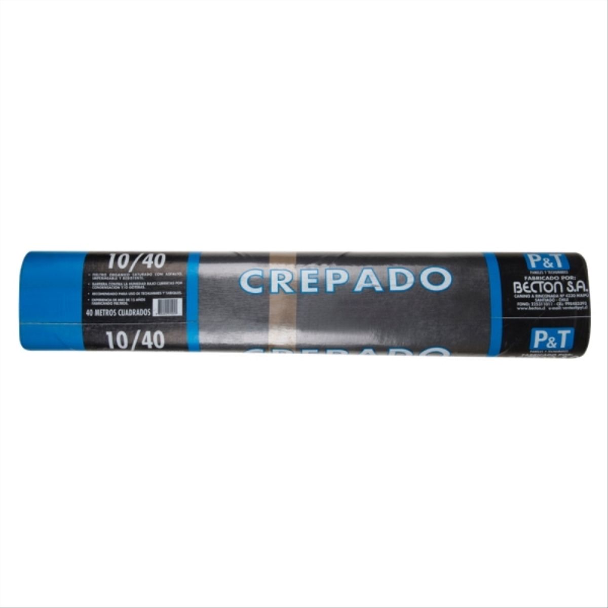 Fieltro asfaltico corrugado 10/40 0,96 x 44,5mt, marca BECTON - Foto 2