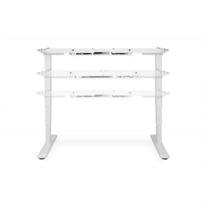 KUTZ - Estructura para mesa elevable y extensible con 2 motores blanco