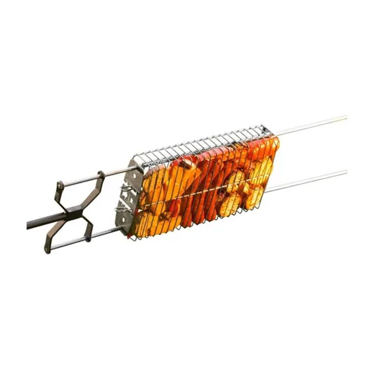 GENERICO - Canasta o rejilla de acero inox para asar alimentos