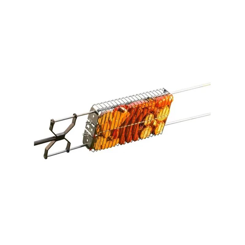 GENERICO - Canasta o rejilla de acero inox para asar alimentos