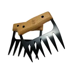 GENERICO - Pack de asado parrilla 20 uds + 2 garras de oso inox