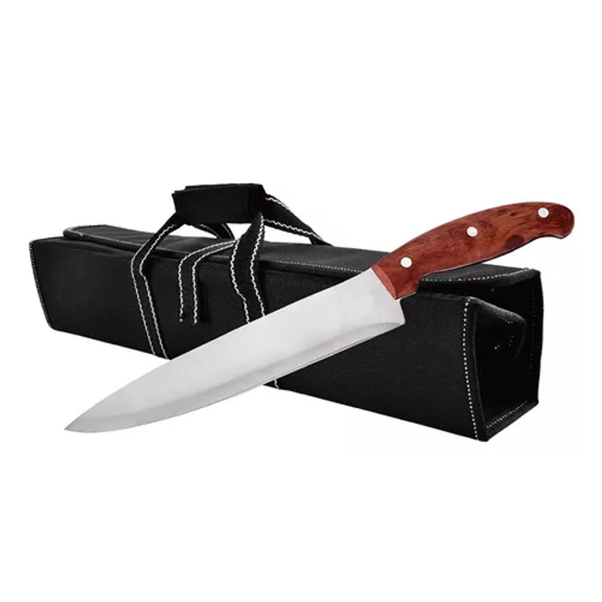 GENERICO - Set parrillero de cocina 9 cuchillos con bolso