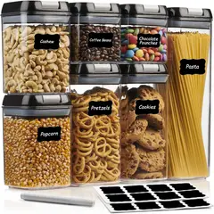 IRM - Set 7 Frascos Contenedores Herméticos Alimentos Despensa