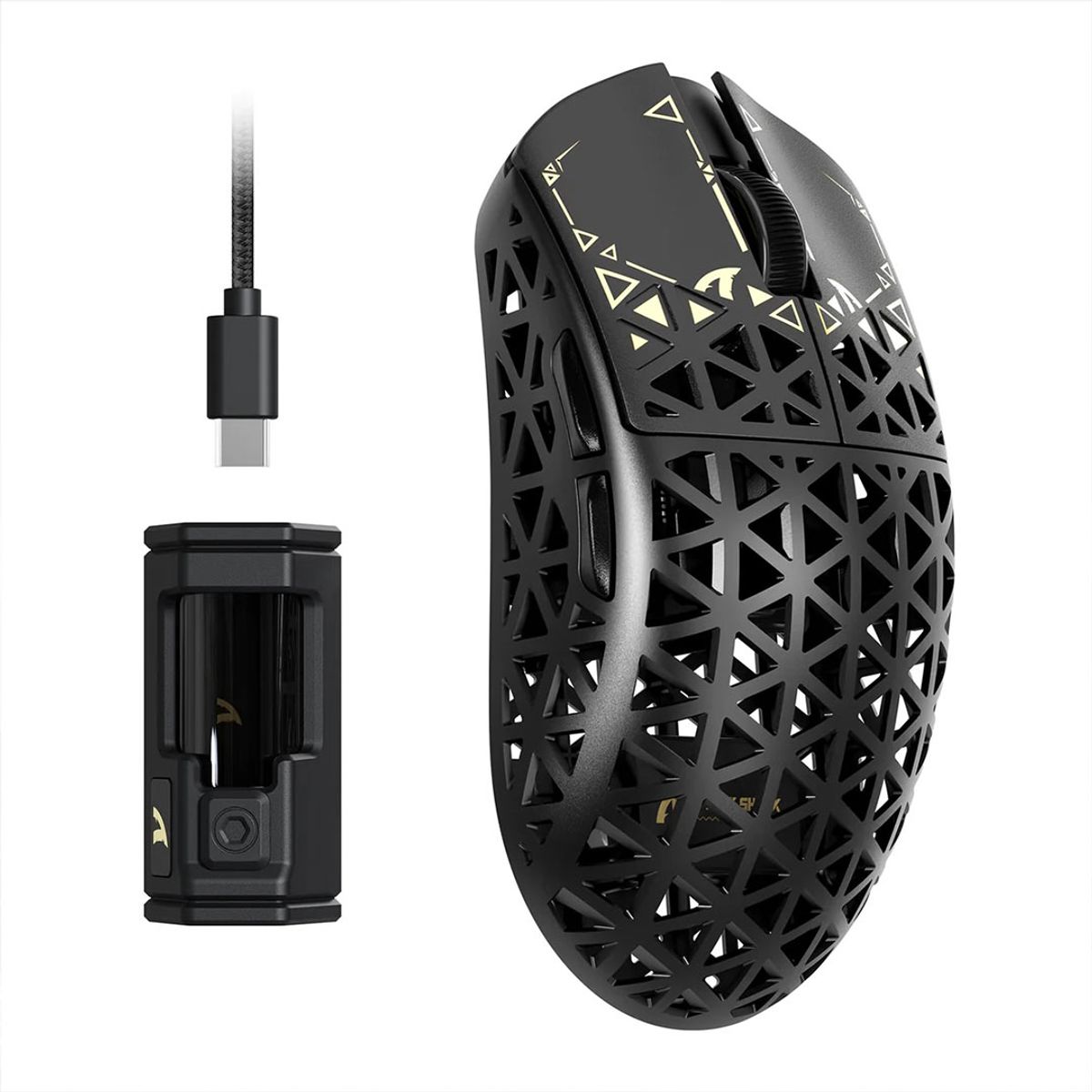 GENERICO - Mouse Inalámbrico Attack Shark R5 Ultra 8k Fibra De Carbono