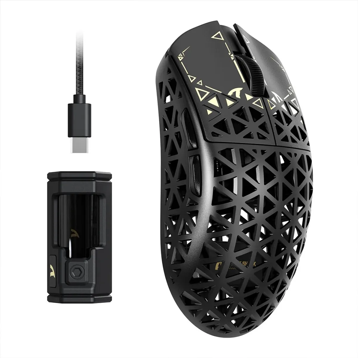 GENERICO - Mouse Inalámbrico Attack Shark R5 Ultra 8k Fibra De Carbono