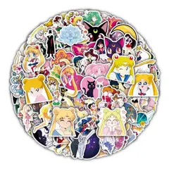 GENERICO - Pack X50 Stickers De Sailor Moon Pegatinas