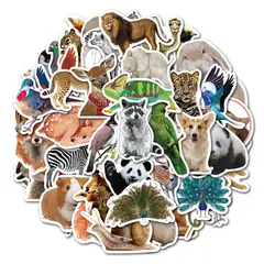 GENERICO - Pack X50 Stickers De Animales Pegatinas