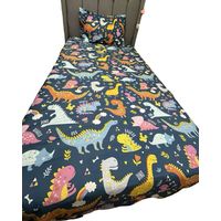 Set de Sábanas niña niño infantil 1 plaza Dinosaurio