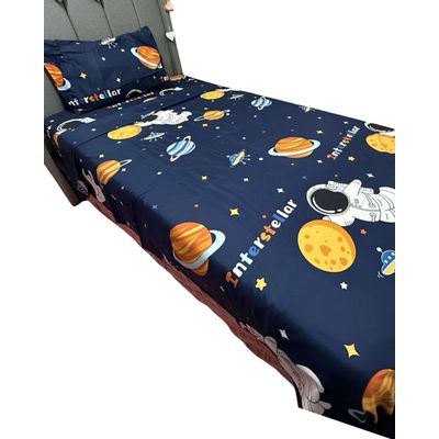 Imagen 2 del producto Set de Sábanas niña niño infantil 1 plaza Astronauta