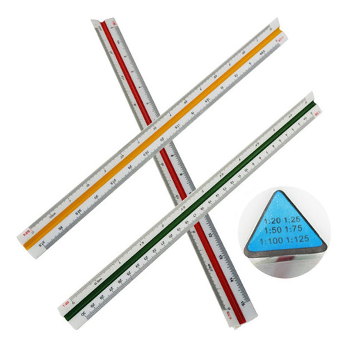 GENERICO - Escalímetro plástico 30cm  6 escalas