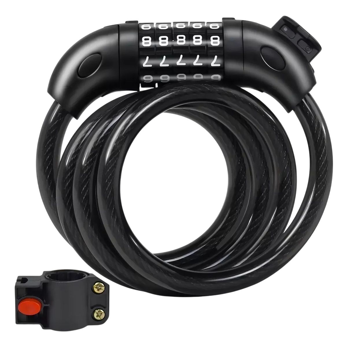 GENERICO - Candado Para Bicicleta/moto Contraseña Nice Ideal 14342