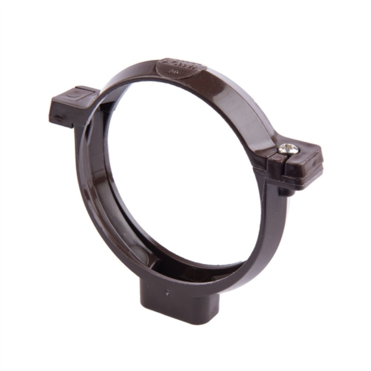 HOFFENS - Abrazadera tubo bajada marron 80mm