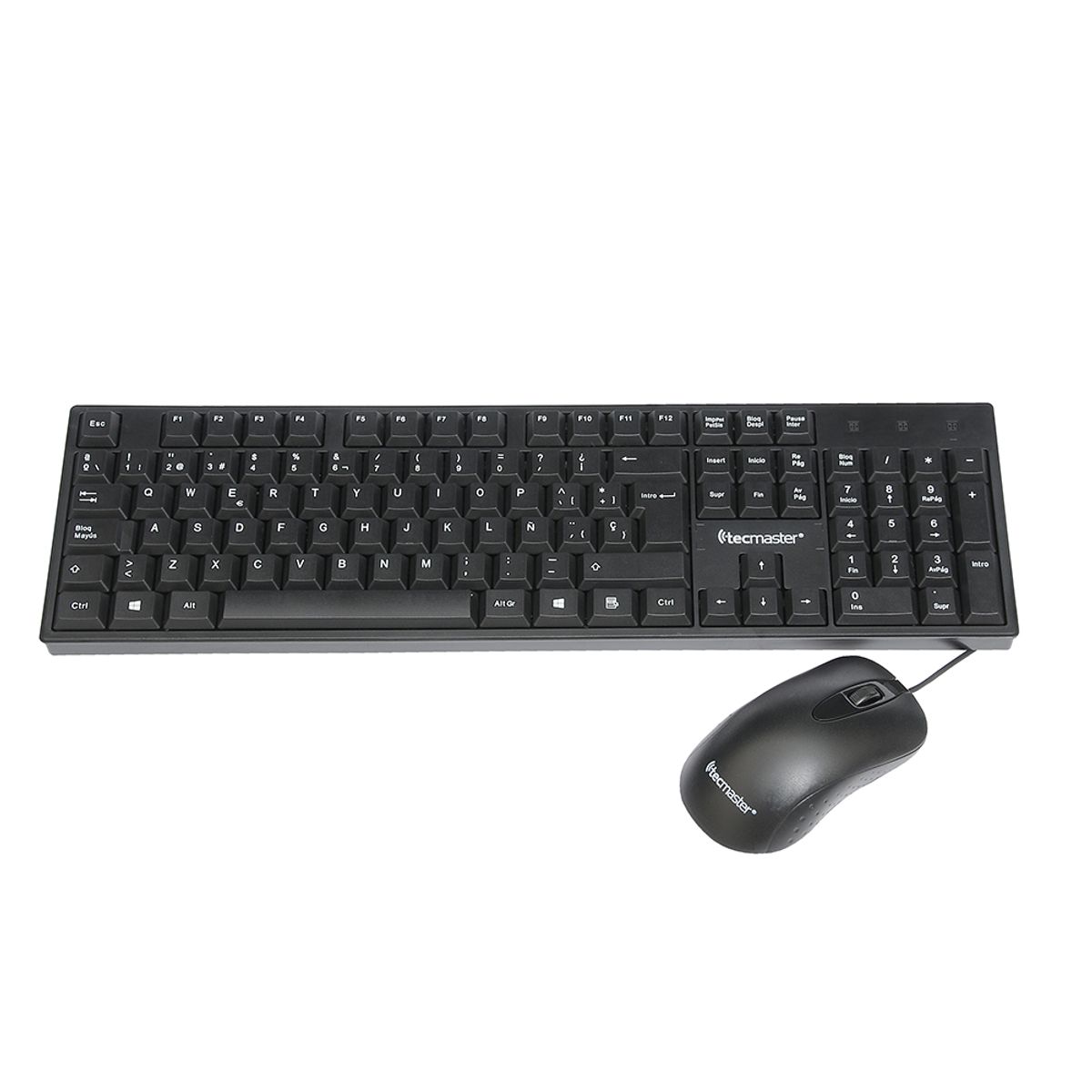 TECMASTER - Teclado Y Mouse Cableado 1000dpi Usb2.0 Tecmaster Tm-100511