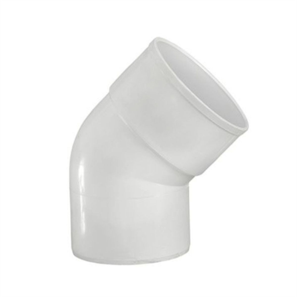 HOFFENS - Codo 45° M-H tubo bajada blanco