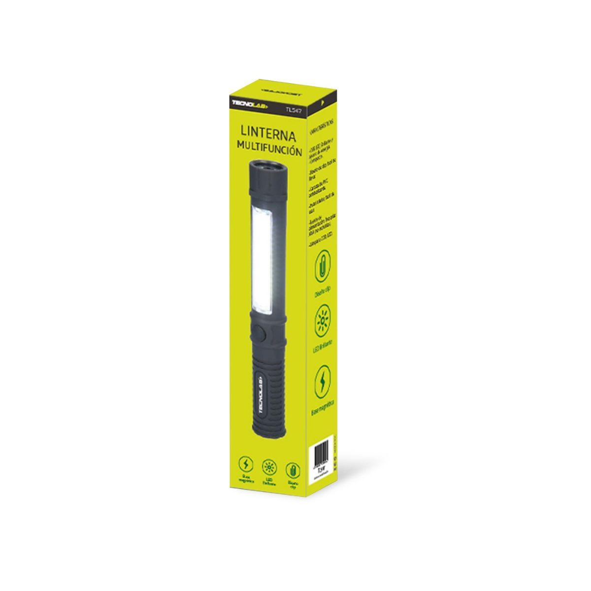 TECNOLAB - Linterna Multifuncional 1led 3modos Tecnolab Tl547