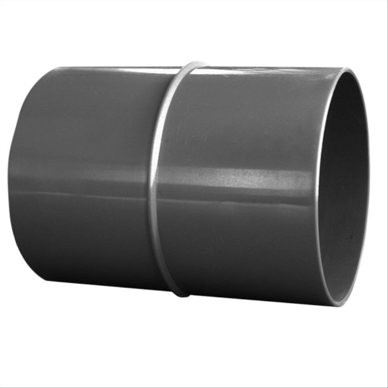 Copla PVC sanitario gris 75mm