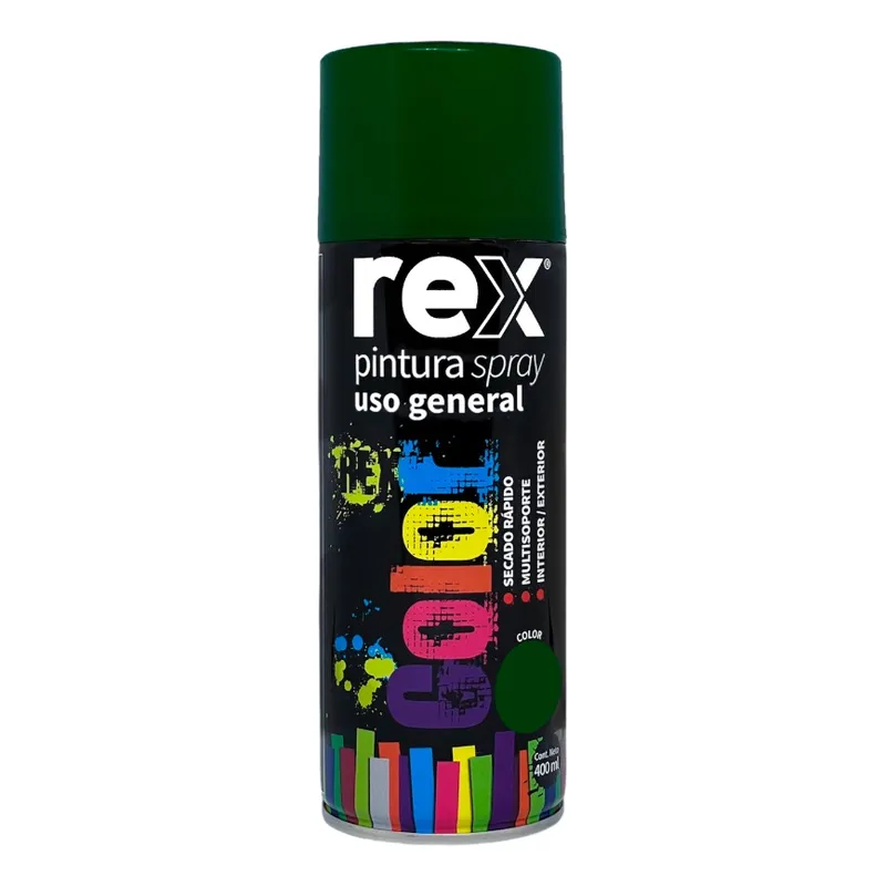 GENERICO - Pintura Spray General Color Verde 400 Ml Rex 60017