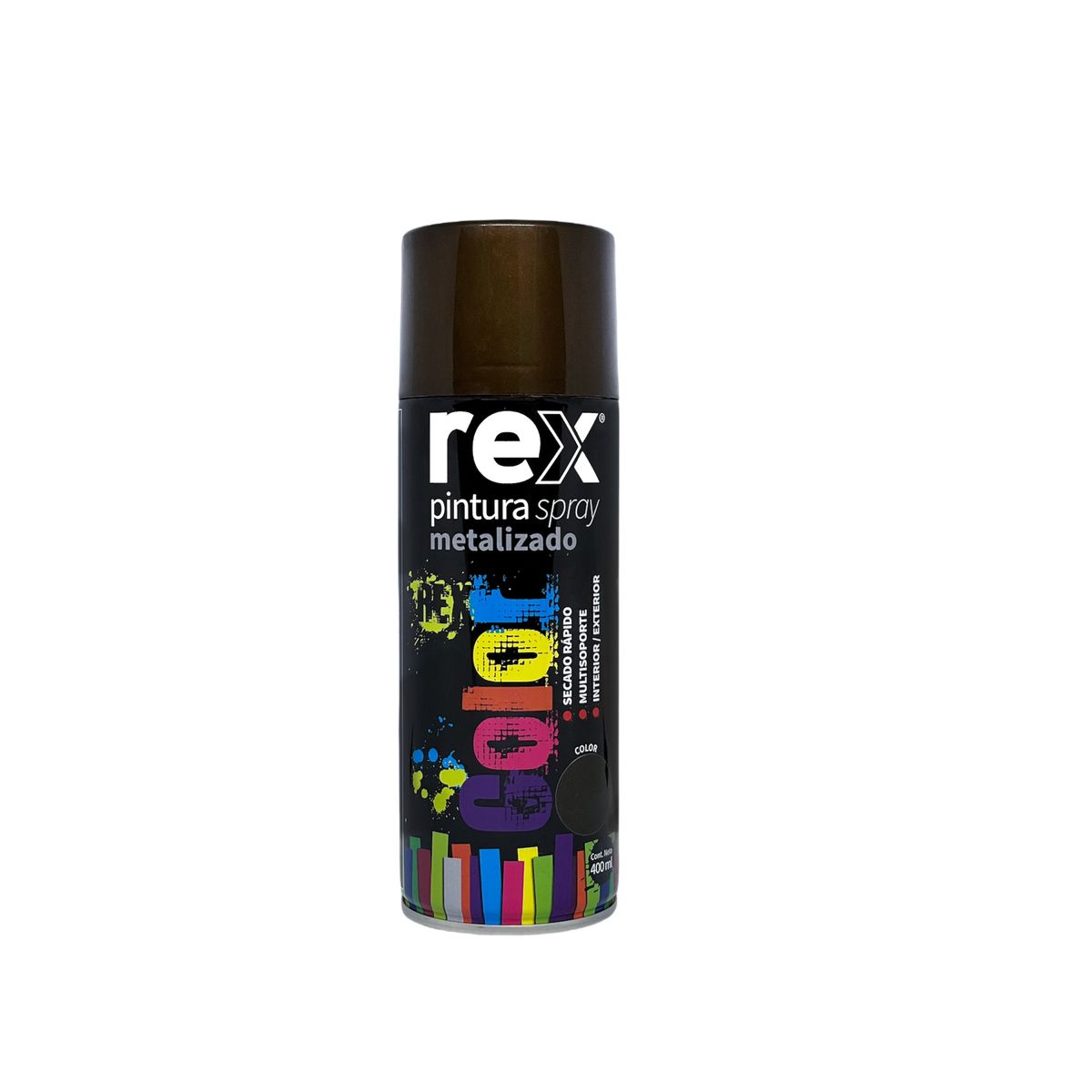 GENERICO - Pintura Spray Metalizado Bronce 400ml Rex 60021