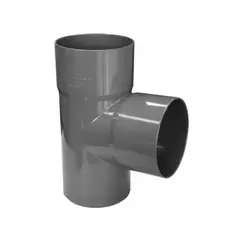 HOFFENS - Tee PVC sanitario gris 75x75mm