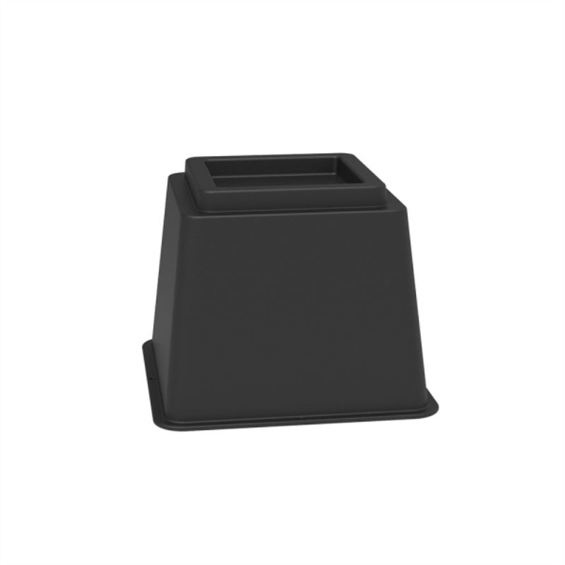 KUTZ - Pata alzamueble alto 10 cm  abs negro - apilable