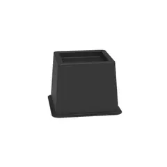 KUTZ - Pata alzamueble alto 7 cm abs negro - apilable