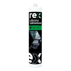 GENERICO - Silicona Estructural Negra Cartucho 300ml Rex 30421