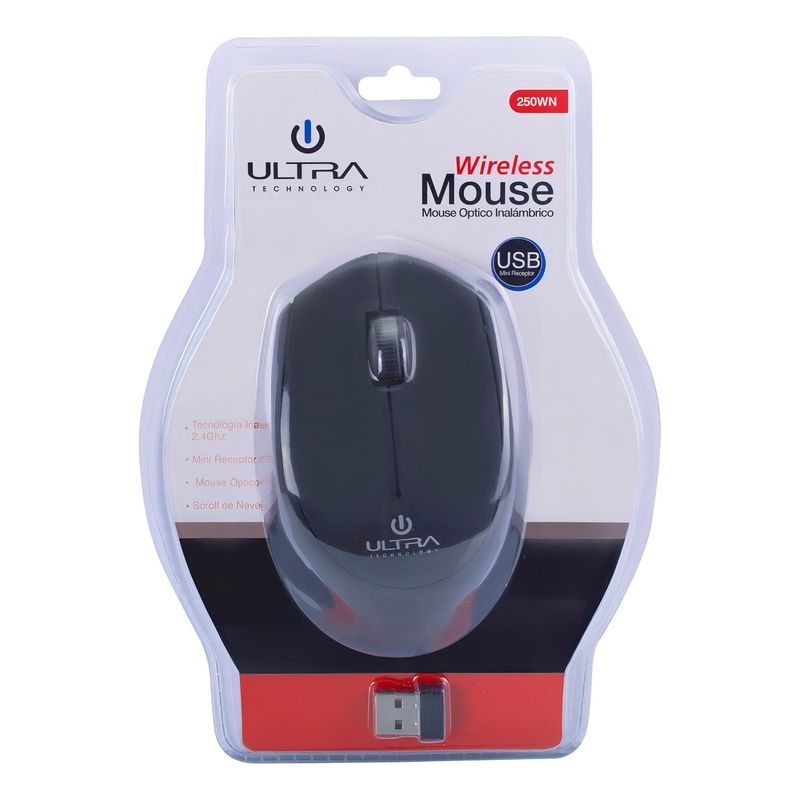 ULTRA - Mouse Inalámbrico Ultra M250 Negro