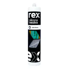 GENERICO - Rex 30412 Silicona Neutra Blanca Cartucho 300ml