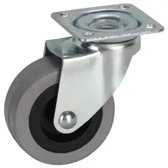 KUTZ - Rueda Giratoria 50mm goma 45kg Uso Doméstico.