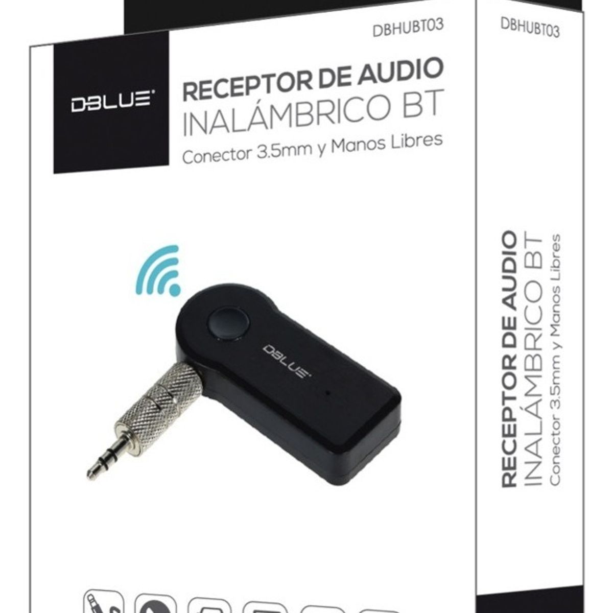 DBLUE - Receptor De Audio Dblue Bluetooth Plug 35 Mm Dbhubt03