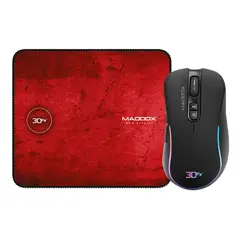 3DFX - Kit Gamer Mouse + Mouse Pad Maddox 3600 Dpi / 9091