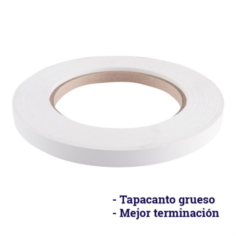 REHAU - Tapacanto PVC blanco 22x1,5mm 100mt rollo
